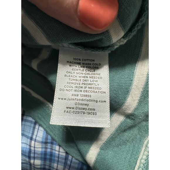 Disney Parks + Junk Food Magic Kingdon Striped Tee Large - Picture 5 of 5